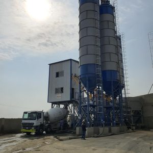 محطة خلط الخرسانة الثابتة