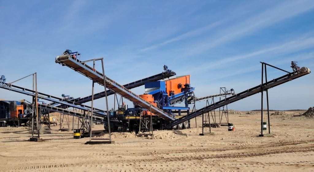 الانتهاء من تنفيذ مشروع كسارة متنقلة